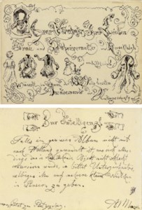 A greeting card from 1839