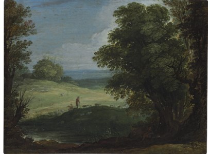 A landscape with shepherds and their flocks