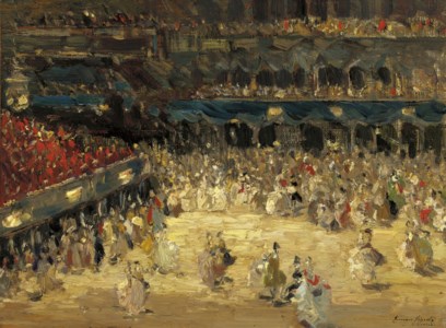 The masked ball, St. Mark's square, Venice
