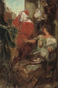 A cardinal giving his blessings