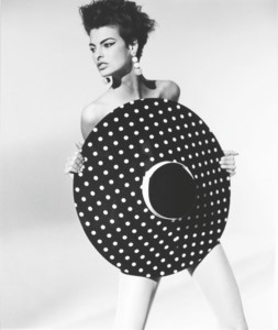 Linda for French Vogue with Hat, December 6, 1989