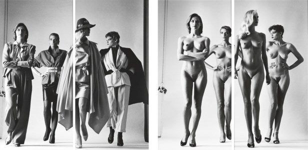 Helmut Newton, Sie Kommen, Paris (Naked and Dressed), Vogue Studios, 1981