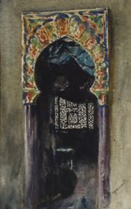 Porte de mosquée andalouse