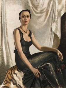 Portrait of Consuela Kennedy in evening dress