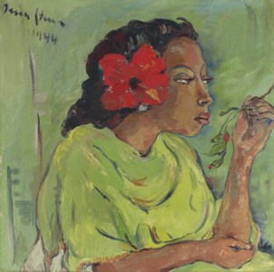 Malay Girl with Hibiscus