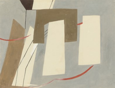 Abstract sequence: Untitled (Variation of Axis gouache)