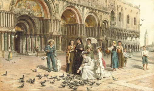 The pigeons of St Mark's, Venice, Italy