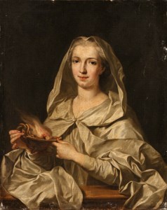 Portrait of a Lady, half length, as a Vestal Virgin