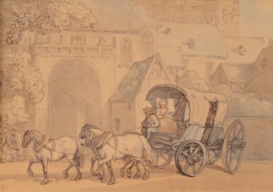 A) Outside the Angel Inn, Islington, London;  B) Continental Travel