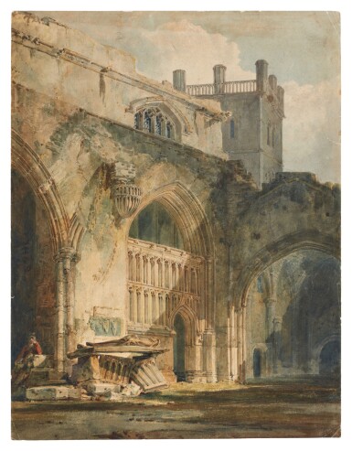 The Ruins of St Mary’s Chapel and the Entrance to Bishop Vaughan’s Chapel, St David’s Cathedral, Wales 
