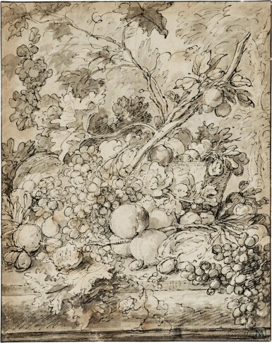 A pair of studies for fruit-pieces