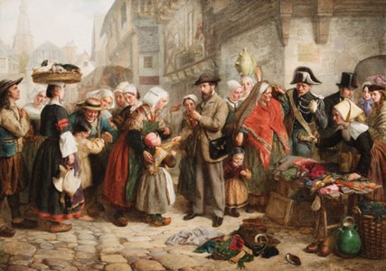 An English artist collecting costumes in Brittany