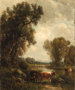 Cows by the Stream