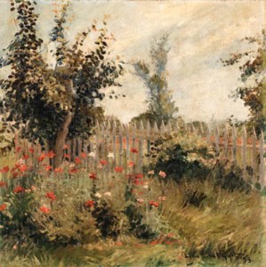 Flowers along the White Picket Fence