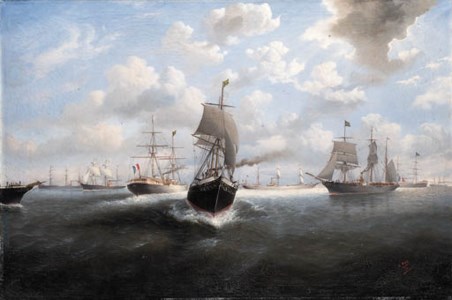 The Brazilian Flotilla of the Compagnie des Chargeurs Runis, 1880
