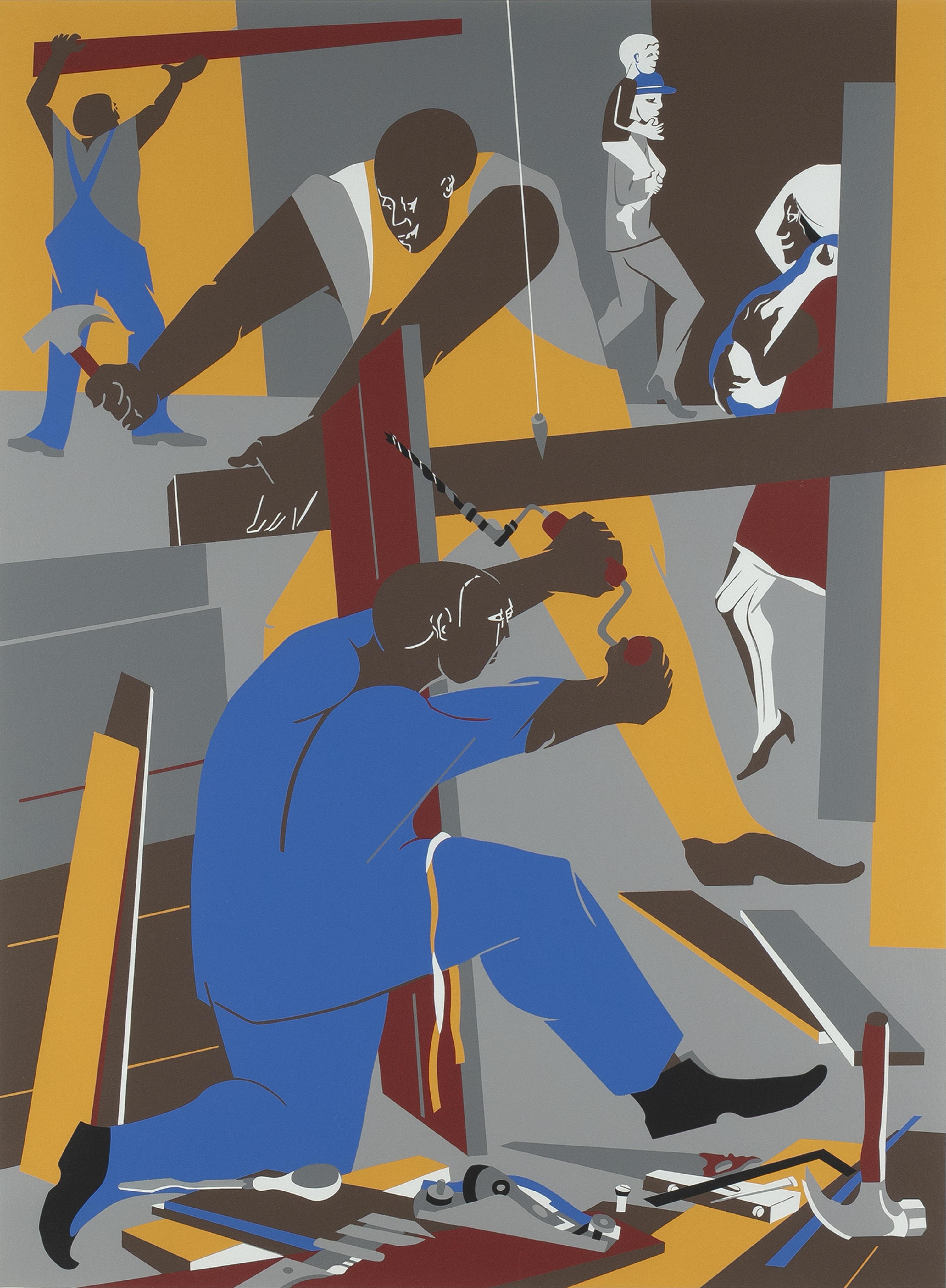 Jacob Lawrence, Builders No. 3