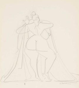 Female Nude (recto and verso)
