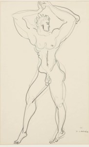 Male nude (recto and verso)