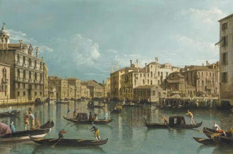 Bernardo Bellotto, The Grand Canal, Venice, looking North from the Palazzo Contarini dagli Scrigni to the Palazzo Rezzonico