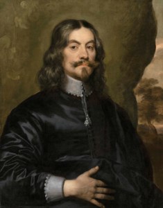Portrait of a gentleman, traditionally identified as Lucius Cary, 2nd Viscount Falkland ( c . 1610-1643), half-length, in black