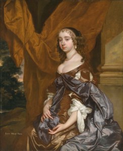 Portrait of Lady Mary Fane, later Countess of Exeter (1639-1681), three-quarter-length, in a brown dress and purple shawl