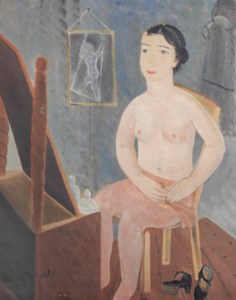 Trapézienne a sa toilette