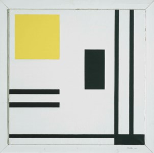 White, yellow and black