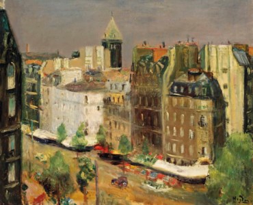 View from the artist's studio, between the Boulevard Montparnasse and Boulevard Raspail, Paris