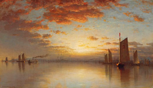 Sanford Robinson Gifford, Sunset Over New York Bay