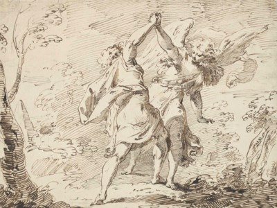 Jacob wrestling with the Angel
