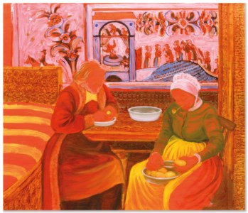 The Last Peasant-Painters Peeling Potatoes (Old Woman Mill)