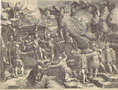 Simon deceiving the Trojans (Bartsch 28)