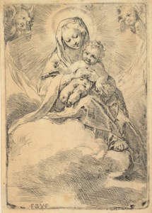 Virgin and Child in the Clouds (Bartsch 2)