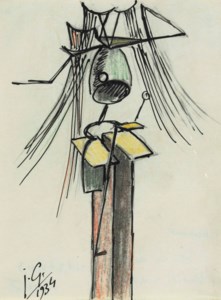 Femme dite 'L'insecte crissant'