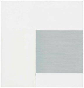 Exposed Painting, Light Grey on White