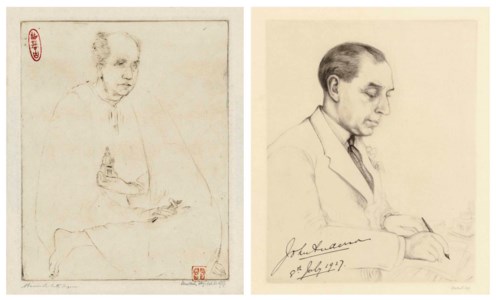 Portrait of Abanindranath Tagore; John Audesson, Governor of Bengal, 1937