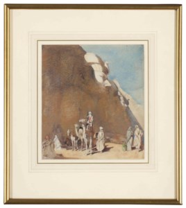 Travellers at Abou Simbel