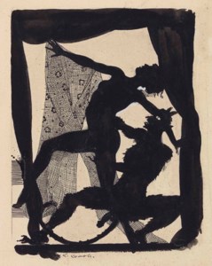Woman and devil