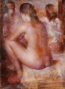 Young girl seated