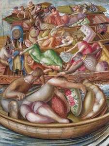 Christ Preaching at Cookham Regatta: Conversation Between Punts
