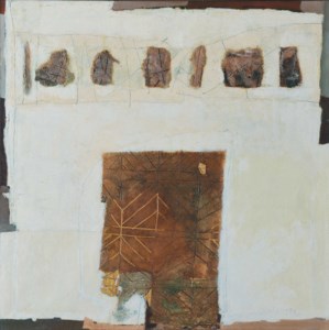 Sisa Bidang Berhias Emas Dengan Dasar Putih (White Space Decorated with Gold)