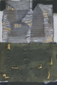 Komposisi Abu-Abu Hijau dan Emas (Gray, Green and Gold Composition)