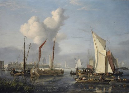A view of the port at Dordrecht