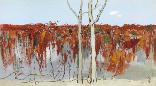 Wu Guanzhong, Autumn onto the Wall