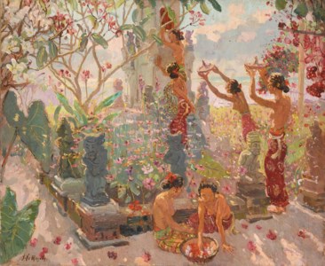 Adrien-Jean Le Mayeur, La Montée au Temple Bali ( Ascension to the Temple Bali )
