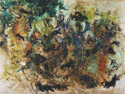 Affandi, Market Scene