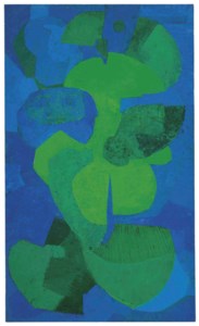 Untitled (Composición en azul y verde)