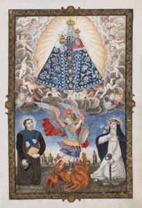 Virgen del Rosario con San Toribio de Mogrovejo, San Miguel Arcángel y Santa Rosa de Lima