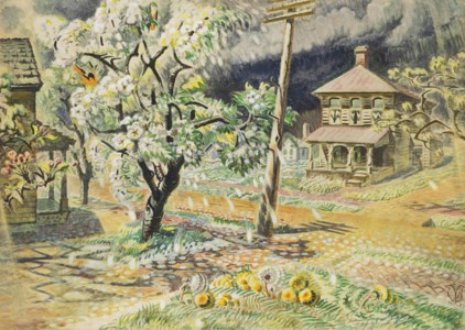 Charles Ephraim Burchfield, Cherry Blossom Snow