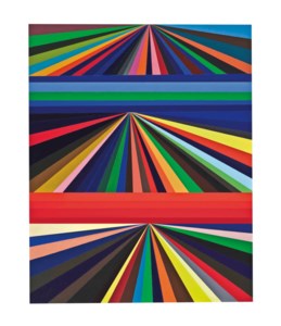 Mark Grotjahn, Untitled (Three-Tiered Perspective)